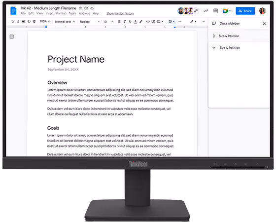 Lenovo S22-4e 21.5" Monitor IPS panel 100HZ